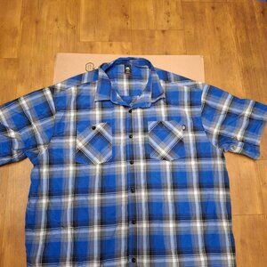 ECKO UNLTD SIZE 5XB  BLUE SHORT SLEEVE SHIRT NEW NEVER WORN